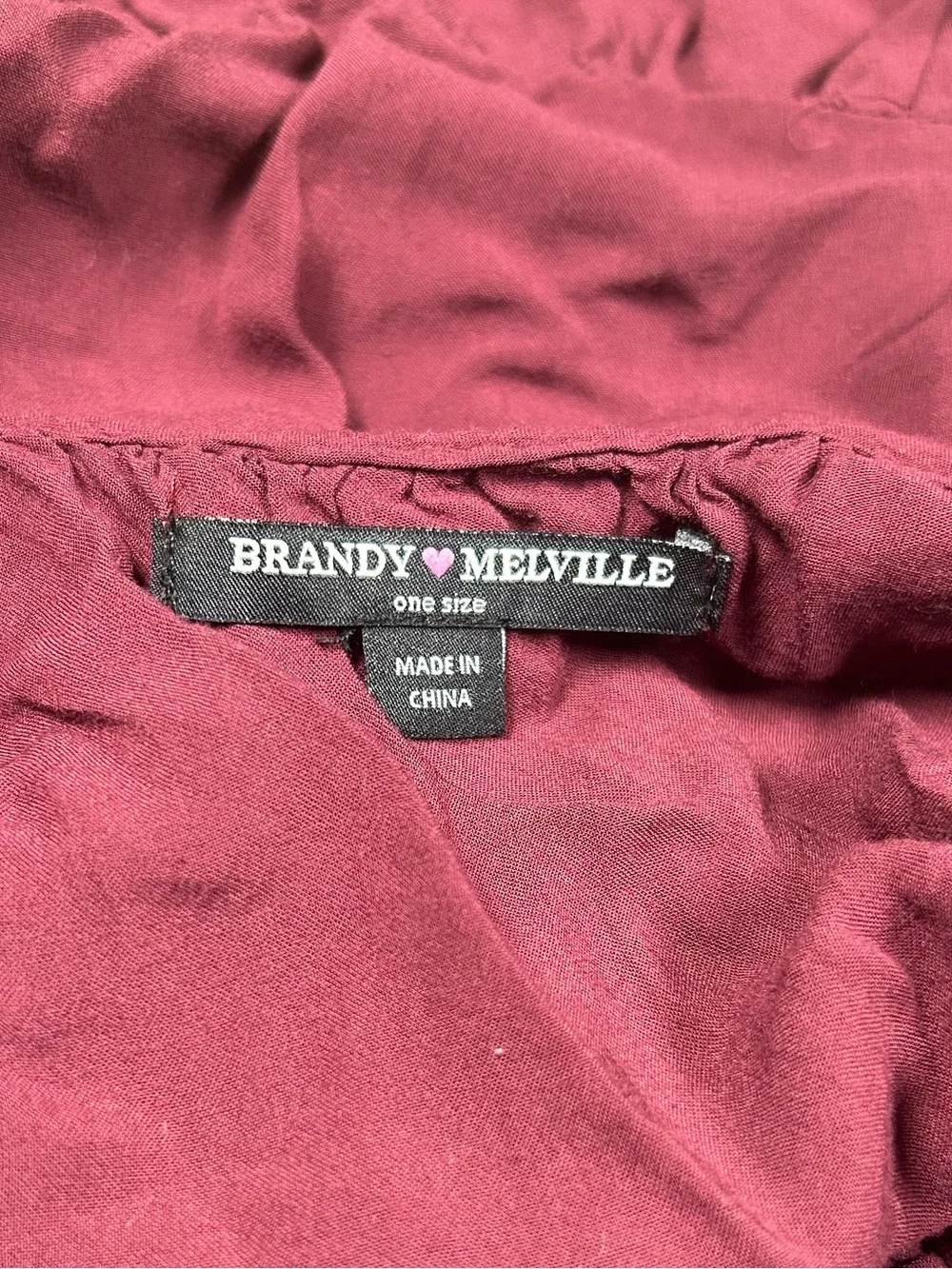 It Girl, BRANDY MELVILLE, burgundy baby doll dress!!
